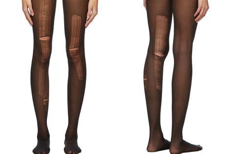 distressed gucci tights|Gucci thigh high stockings.